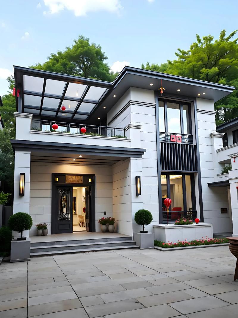 最新別墅設(shè)計(jì)(2025年最火三層新中式別墅top20出爐農(nóng)村人搶著建)