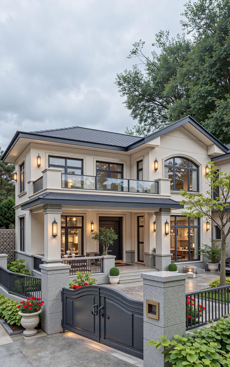 最新別墅設(shè)計(jì)(2025年最火三層新中式別墅top20出爐農(nóng)村人搶著建)