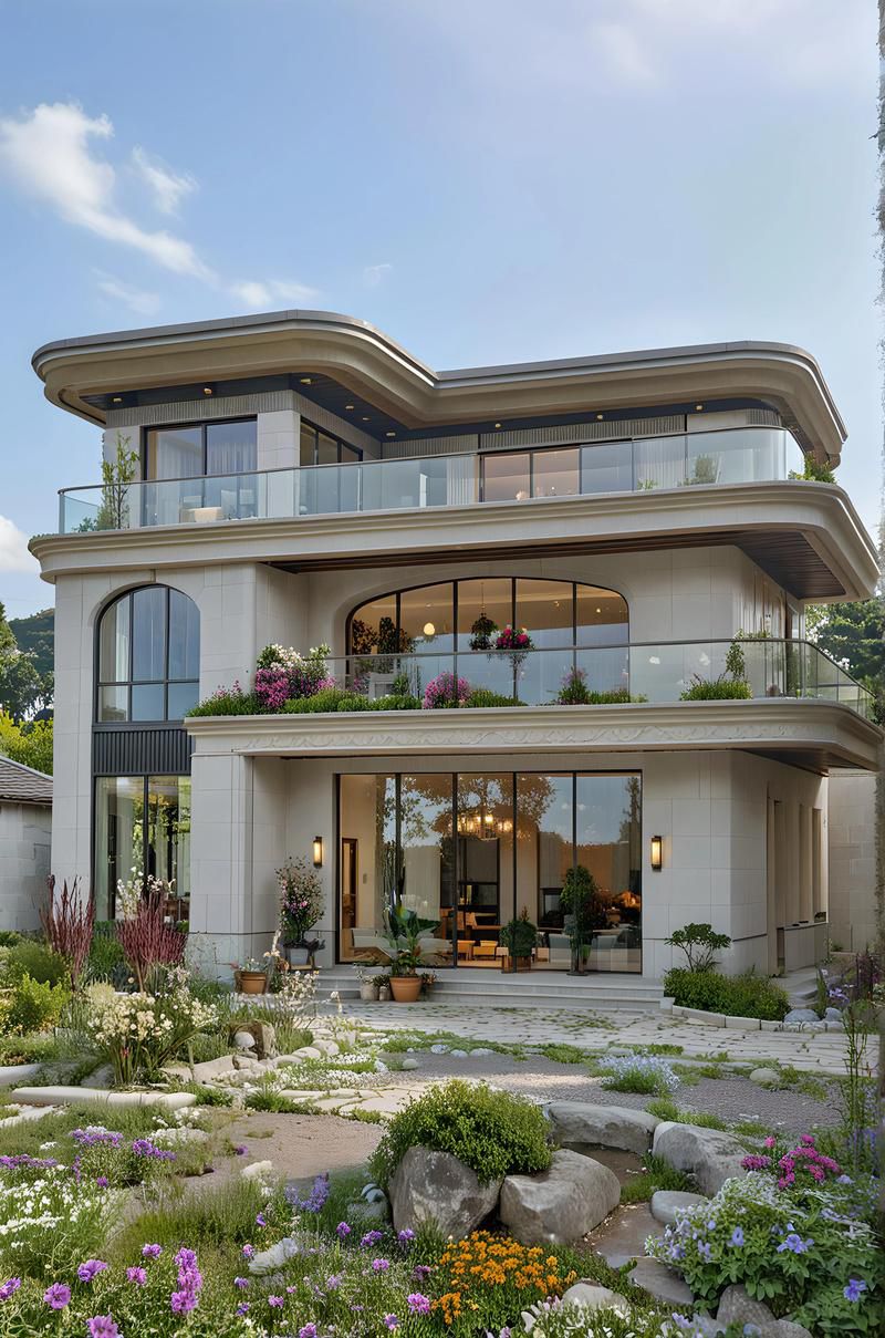 最新別墅設(shè)計(jì)(2025年最火三層新中式別墅top20出爐農(nóng)村人搶著建)