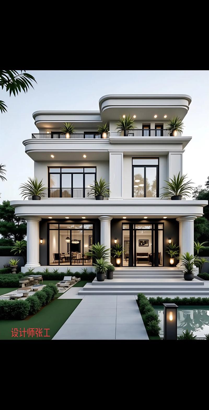 最新別墅設(shè)計(jì)(2025年最火三層新中式別墅top20出爐農(nóng)村人搶著建)