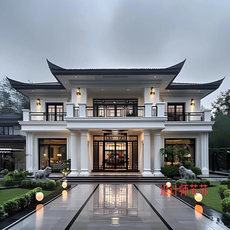 最新別墅設(shè)計(jì)(2025年最火三層新中式別墅top20出爐農(nóng)村人搶著建)