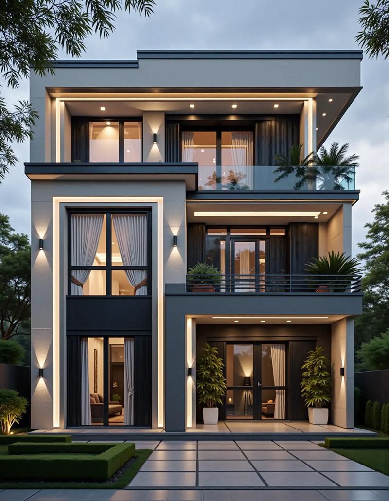 最新別墅設(shè)計(jì)(2025年最火三層新中式別墅top20出爐農(nóng)村人搶著建)